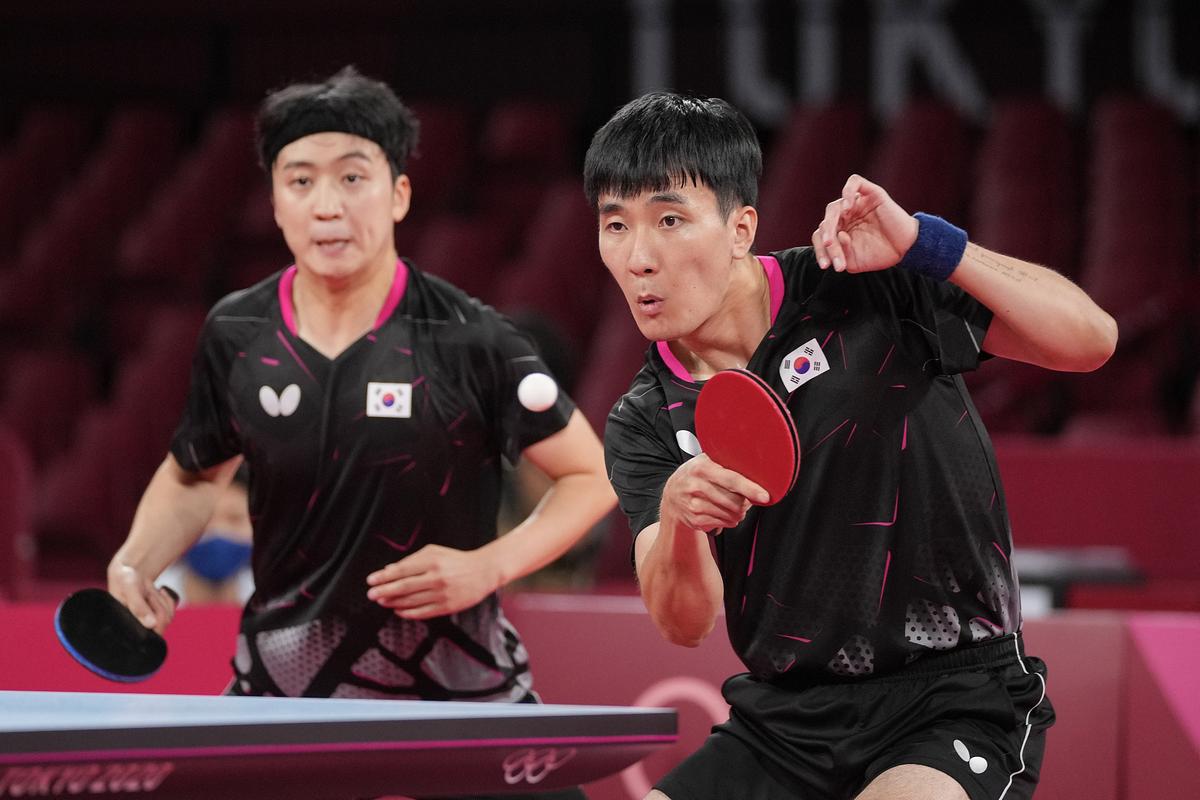 日本乒乓男团vs韩国男团