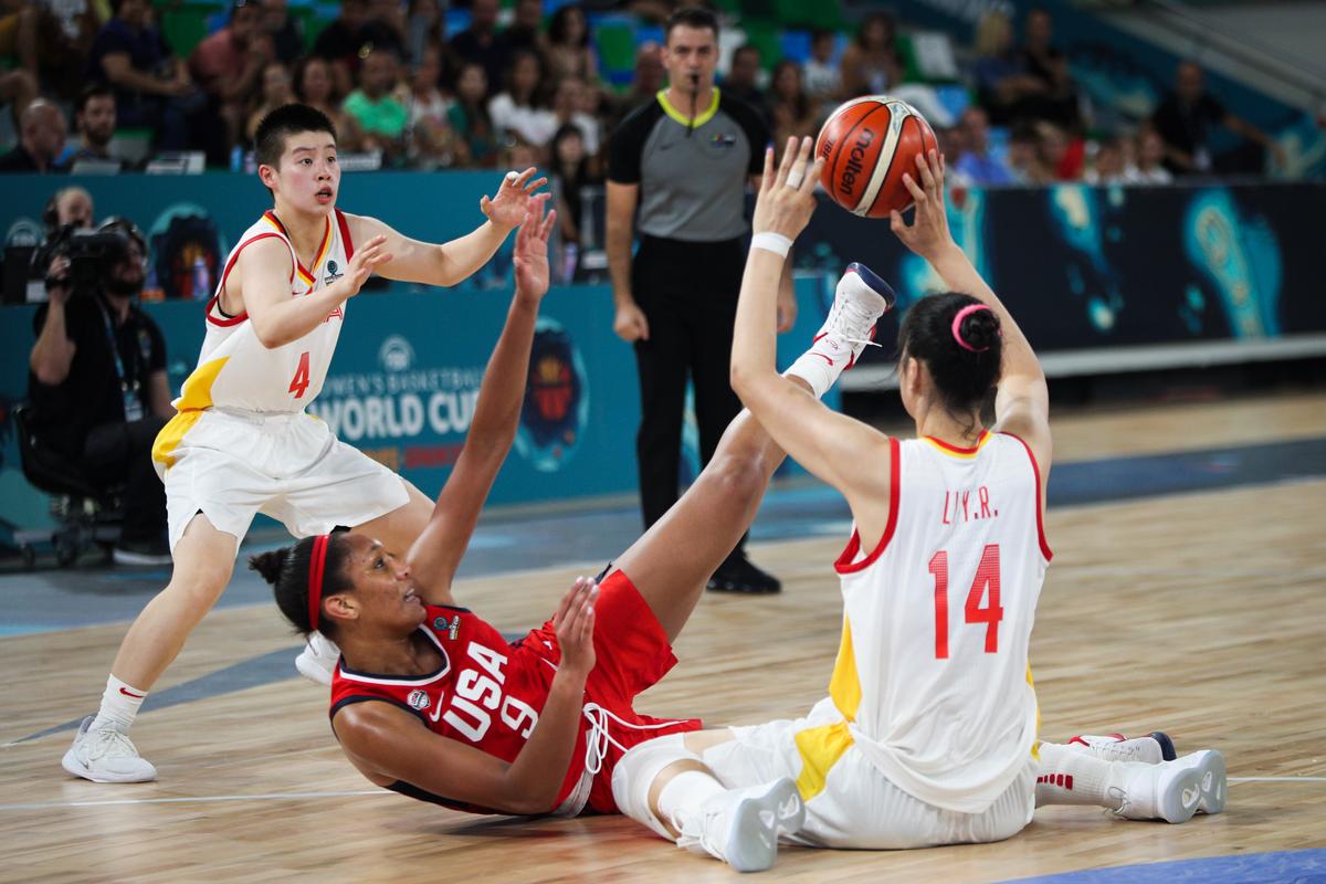 世界杯篮球中国vs美国比赛的相关图片