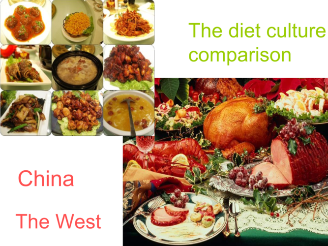 中国传统vs西方美食的相关图片