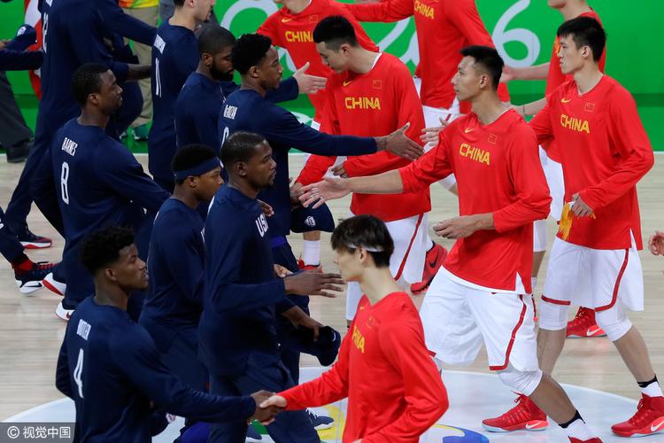中国男篮vs美国青年的相关图片