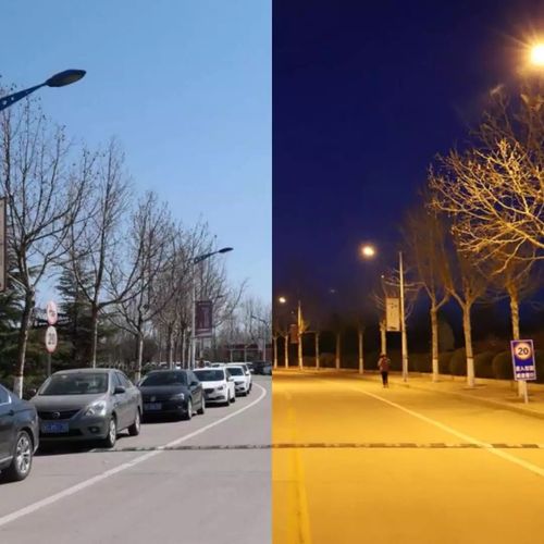 中国的路灯vs美国的路灯的相关图片