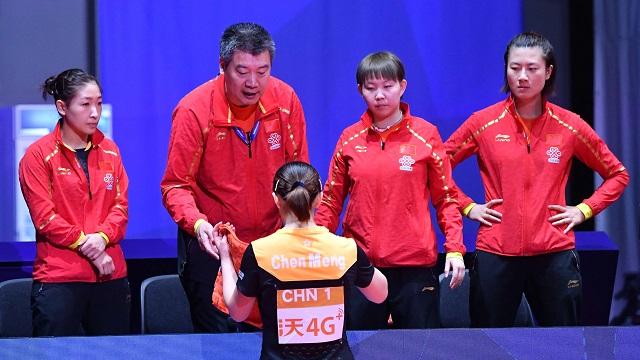 女乒团体赛中国vs奥地利的相关图片