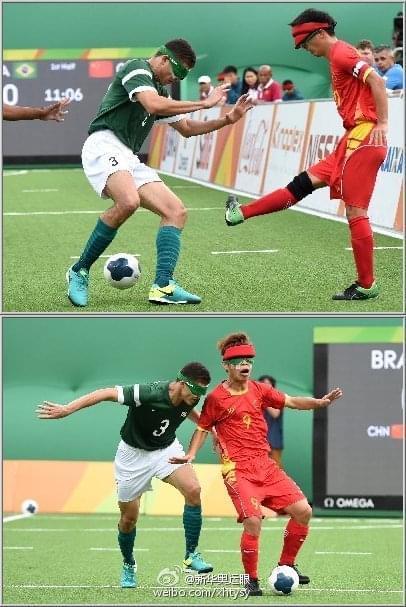 残奥会男子盲人足球中国vs美国的相关图片